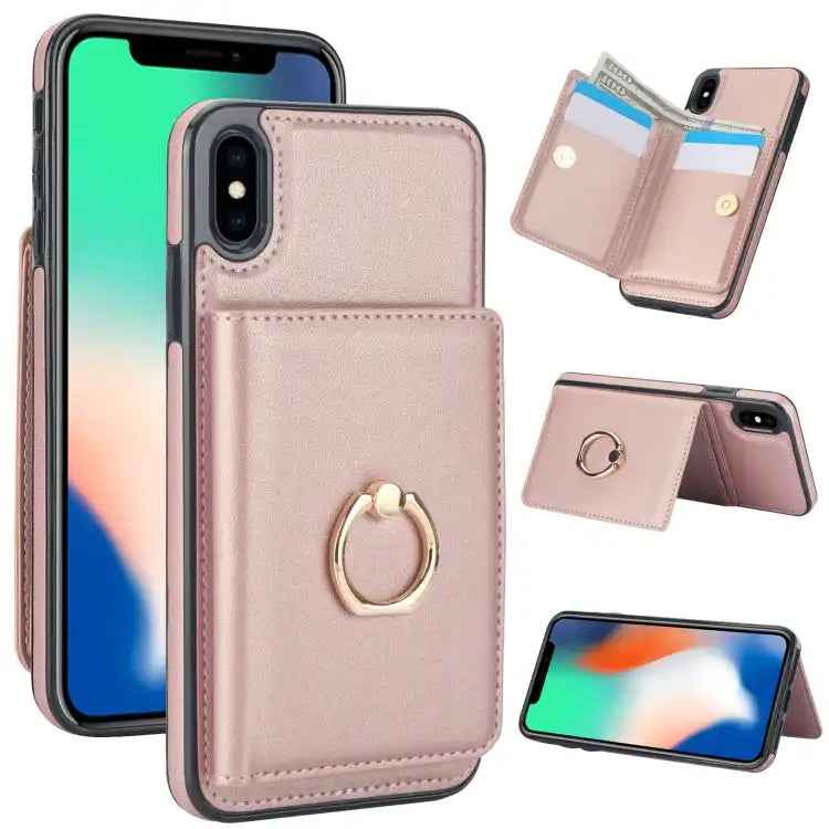 RFID Anti-theft Card Ring Holder Phone Case
