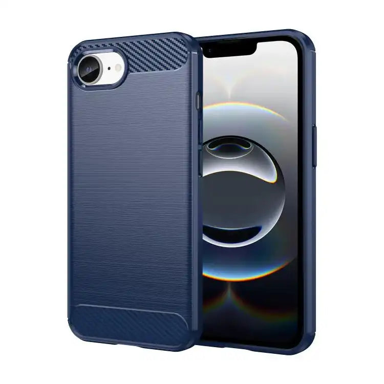 Brushed Texture Carbon Fiber TPU Phone Case