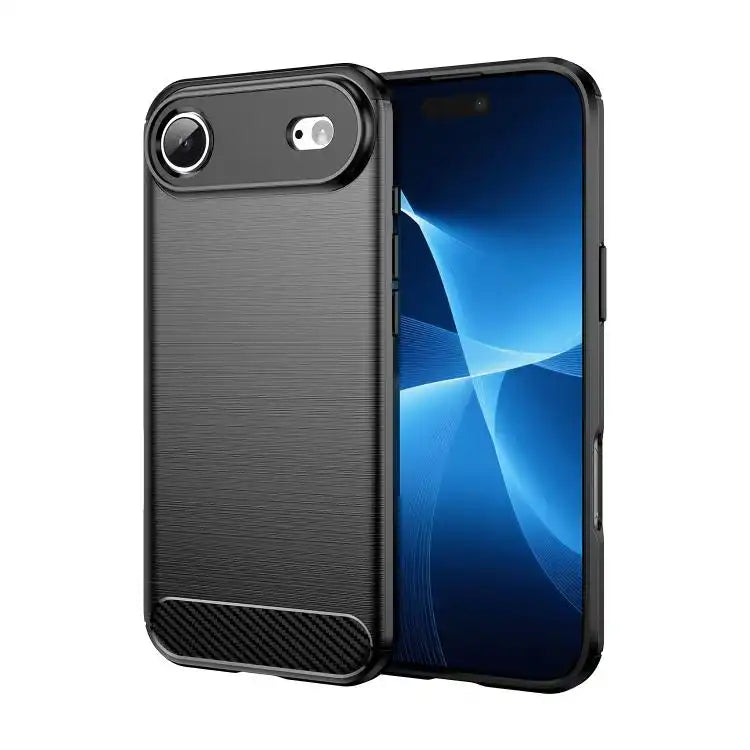 Brushed Texture Carbon Fiber TPU Phone Case