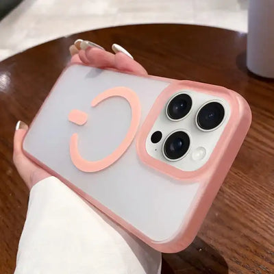 Dual-Side Frosted MagSafe Clear Phone Case