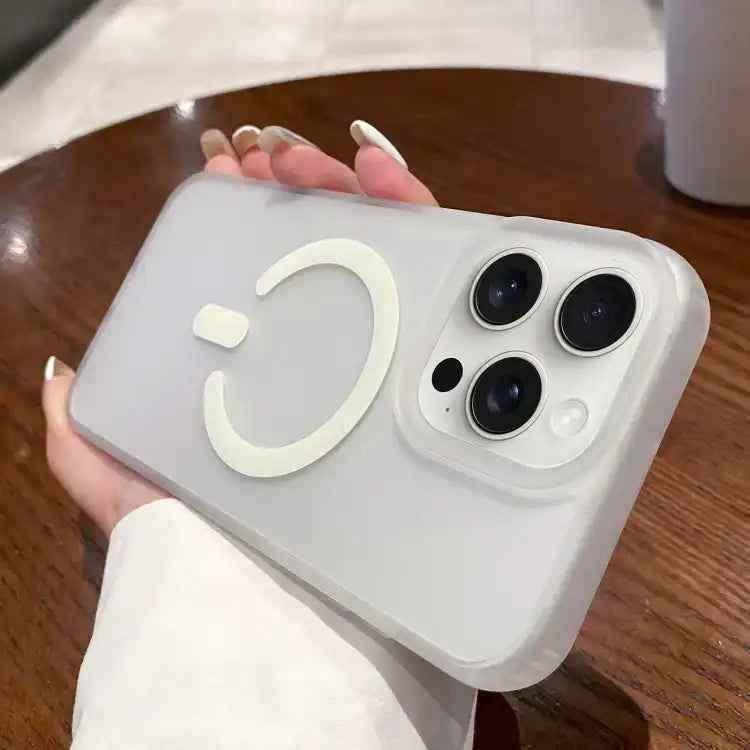 Dual-Side Frosted MagSafe Clear Phone Case