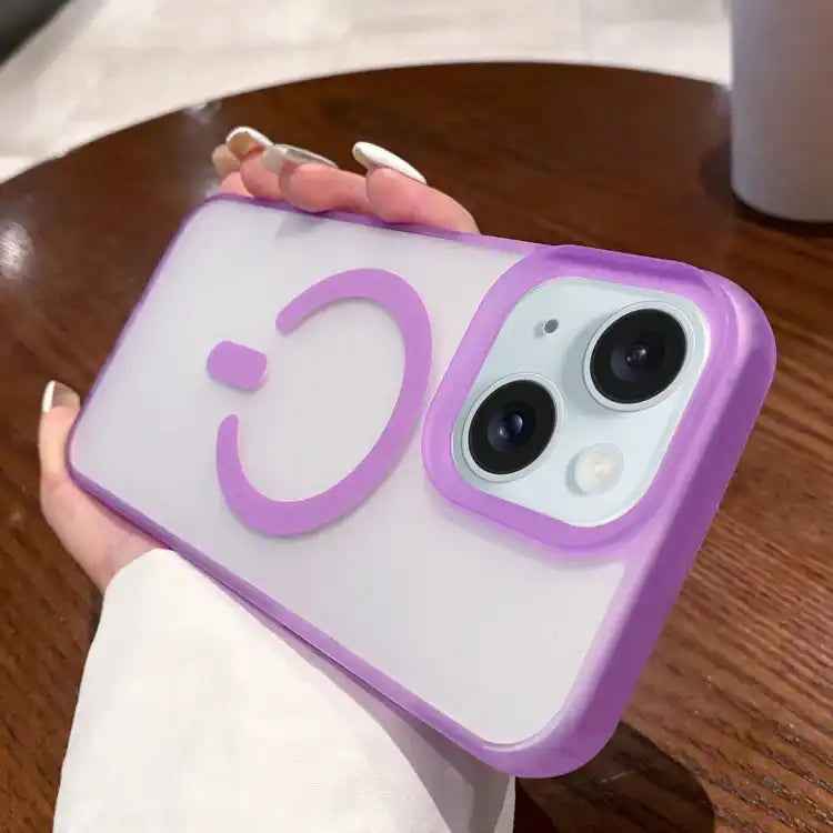 Dual-Side Frosted MagSafe Clear Phone Case