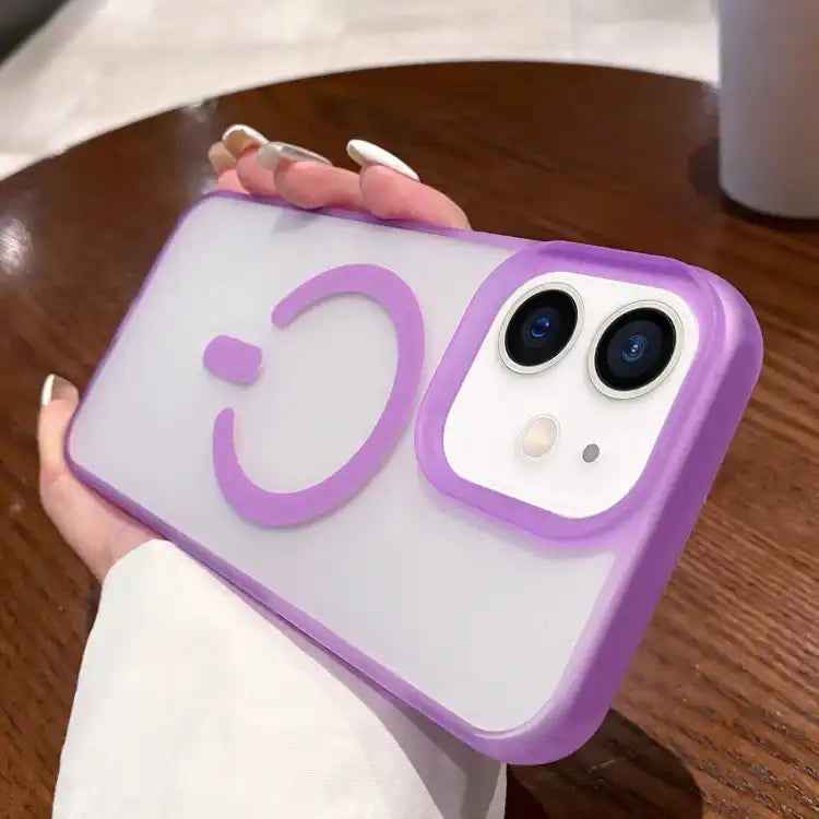 Dual-Side Frosted MagSafe Clear Phone Case