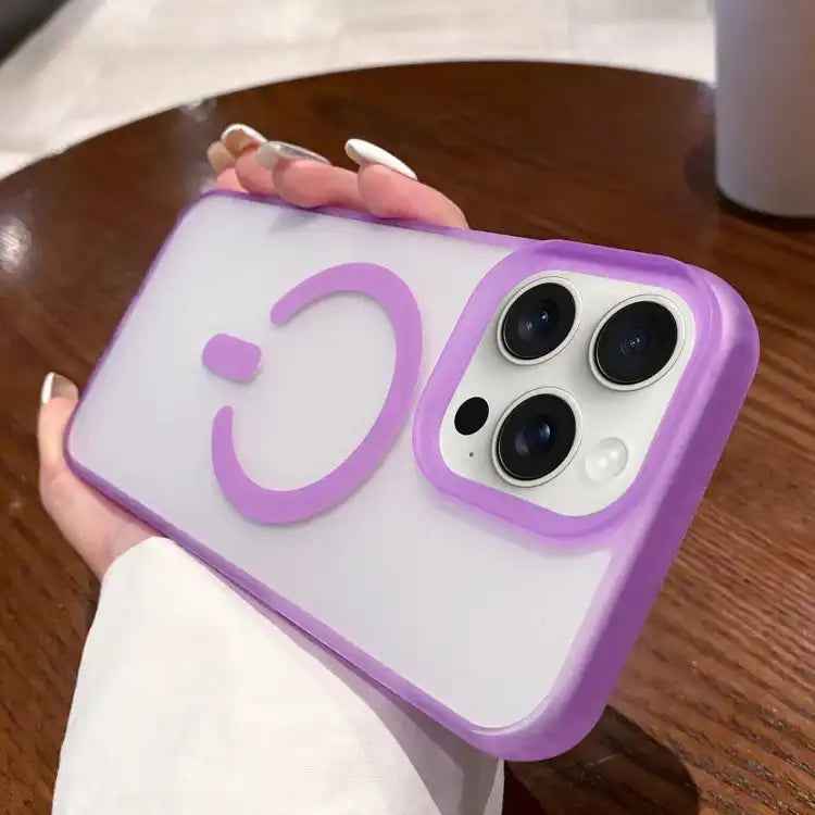 Dual-Side Frosted MagSafe Clear Phone Case