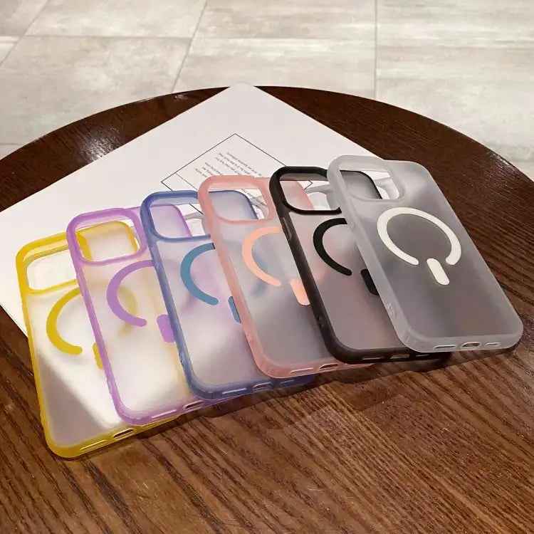 Dual-Side Frosted MagSafe Clear Phone Case