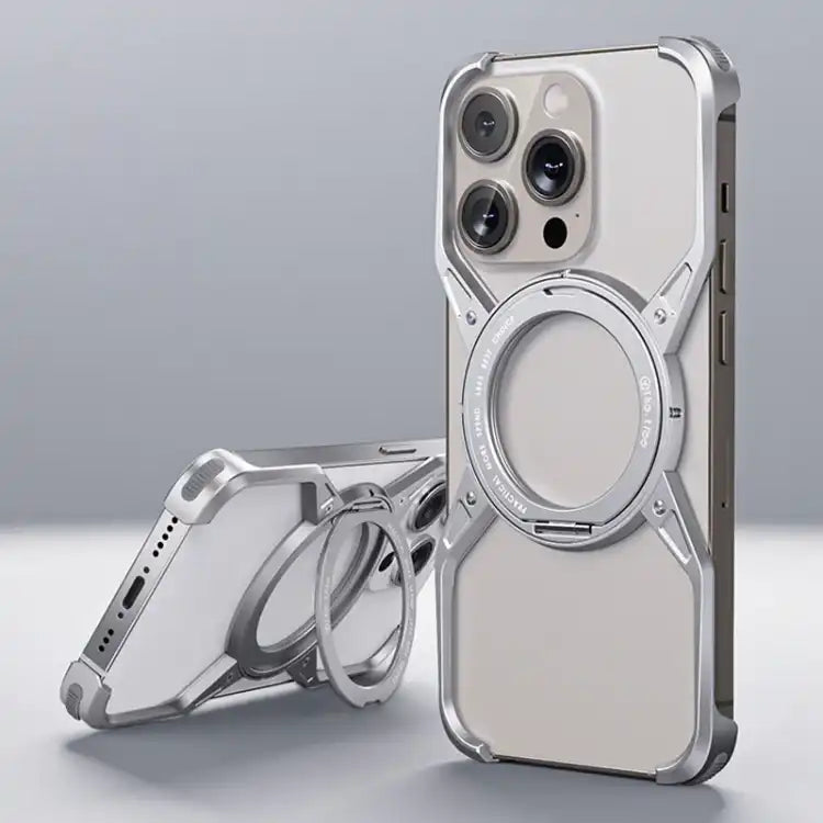 Aluminum Alloy Frameless 360-Degree Rotating Phone Case