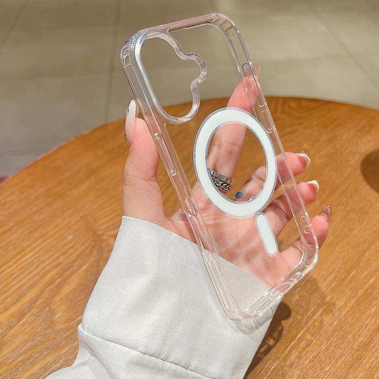 Large Hole Camera MagSafe Magnetic Clear Acrylic TPU Case