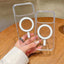Large Hole Camera MagSafe Magnetic Clear Acrylic TPU Case