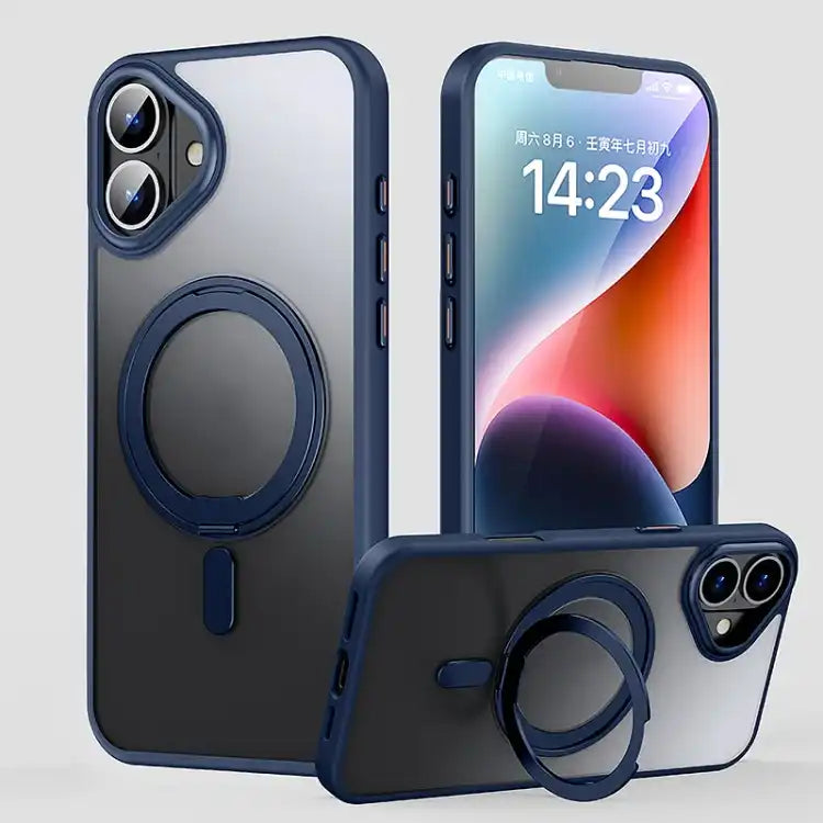 360 Rotating MagSafe Magnetic Frosted Phone Case