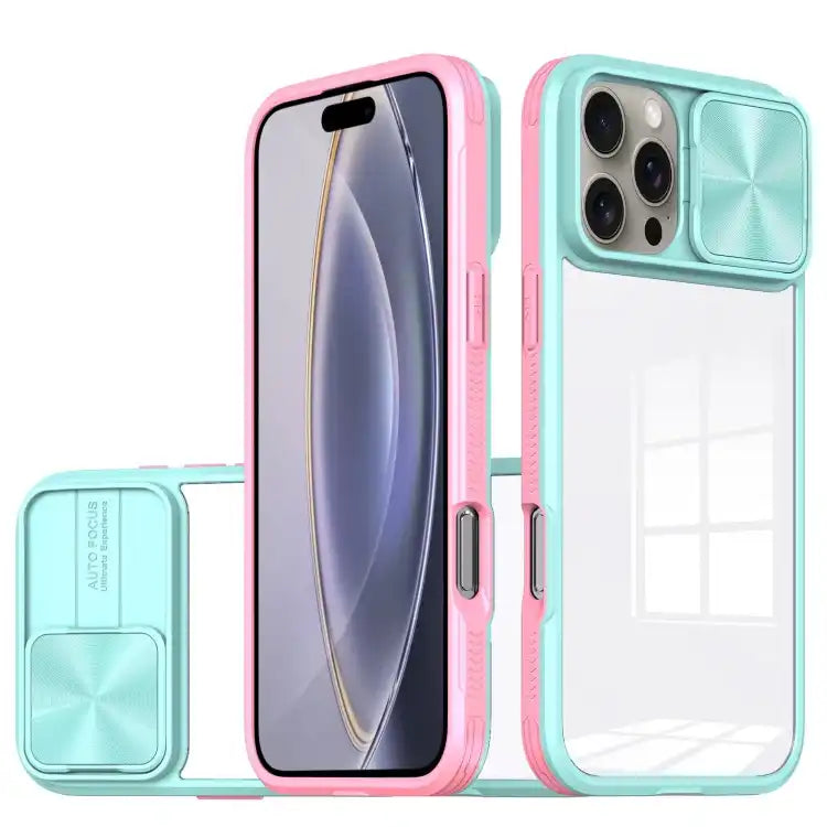 Sliding Camshield Acrylic Hybrid TPU Phone Case