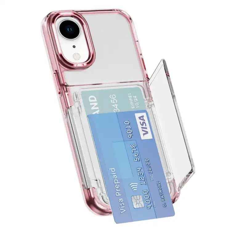 Card Holder Acrylic Hybrid TPU Phone Case