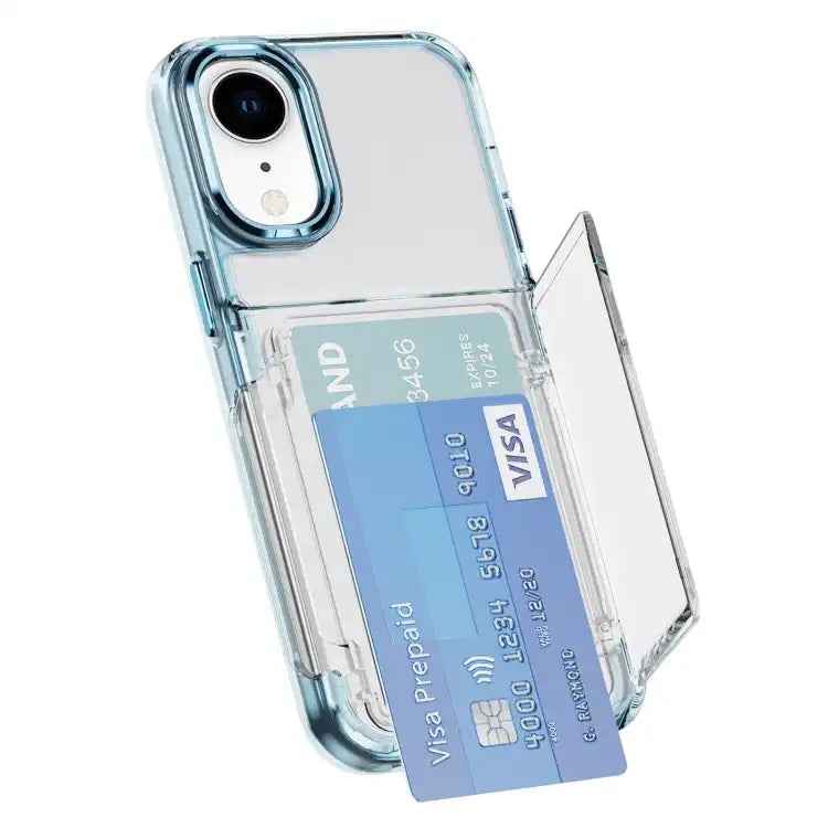 Card Holder Acrylic Hybrid TPU Phone Case