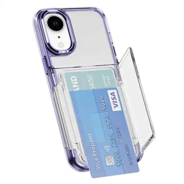 Card Holder Acrylic Hybrid TPU Phone Case