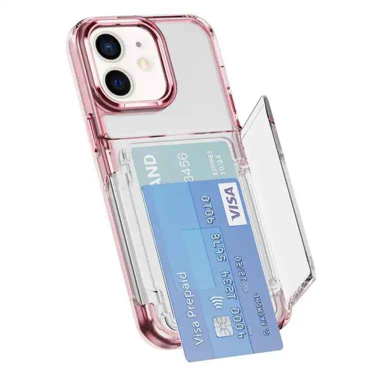 Card Holder Acrylic Hybrid TPU Phone Case