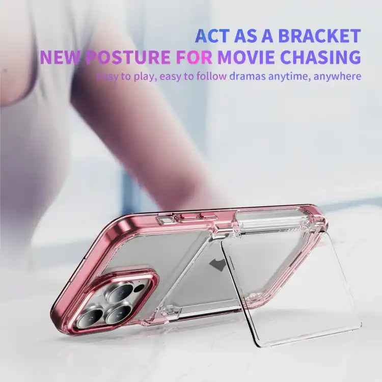 Card Holder Acrylic Hybrid TPU Phone Case