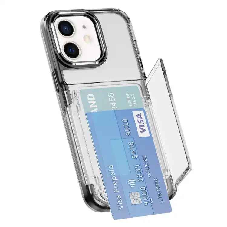 Card Holder Acrylic Hybrid TPU Phone Case