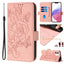 Embossed Rose RFID Anti-theft Leather Phone Case