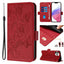 Embossed Rose RFID Anti-theft Leather Phone Case