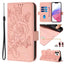 Embossed Rose RFID Anti-theft Leather Phone Case