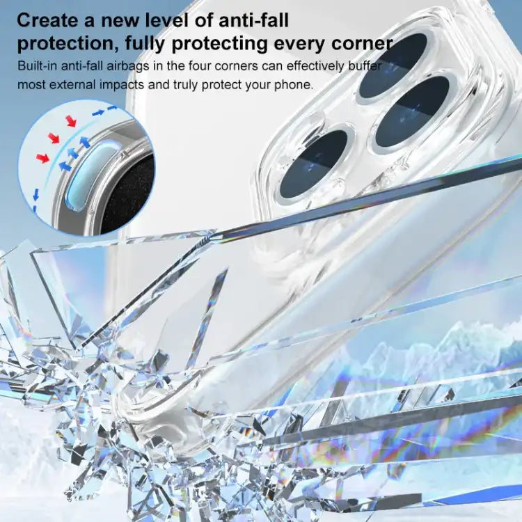 Four Corner Airbag Transparent Glass Phone Case