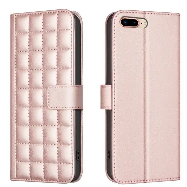 Square Texture Leather Phone Case