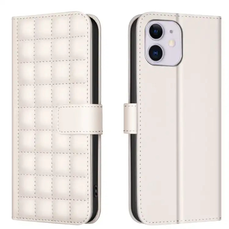 Square Texture Leather Phone Case