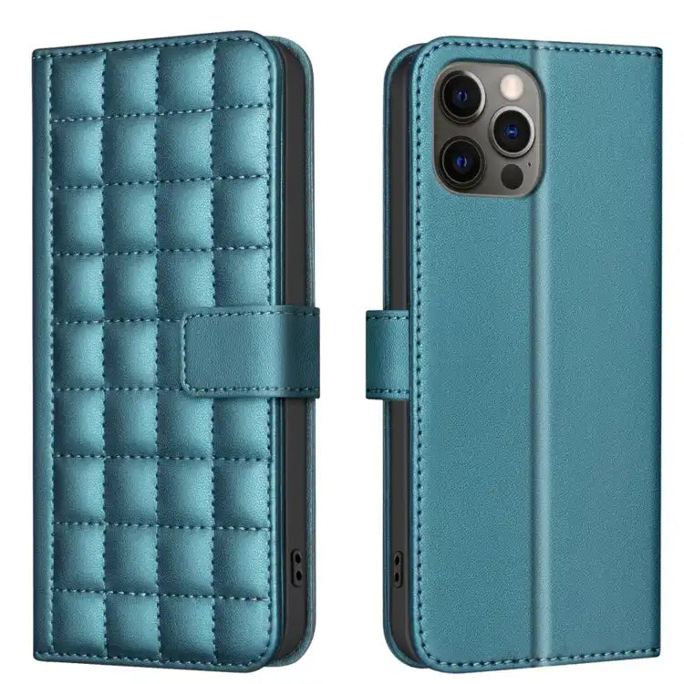 Square Texture Leather Phone Case