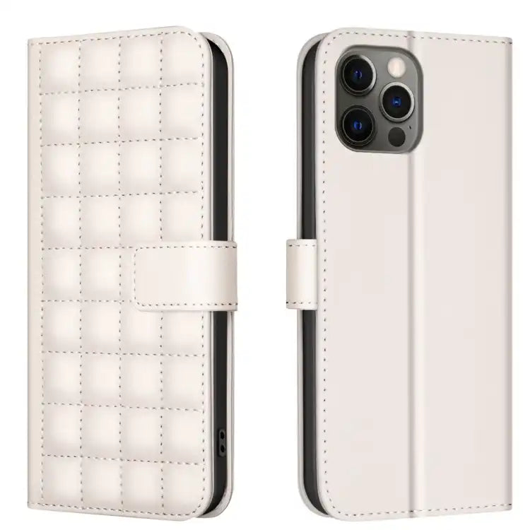 Square Texture Leather Phone Case