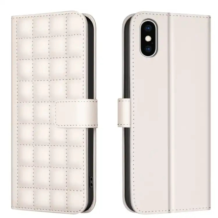 Square Texture Leather Phone Case