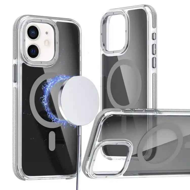 Magsafe Dual-Color Transparent Black Full Coverage Phone Case