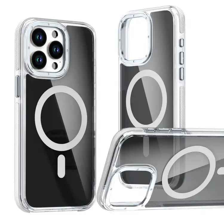Magsafe Dual-Color Transparent Black Full Coverage Phone Case