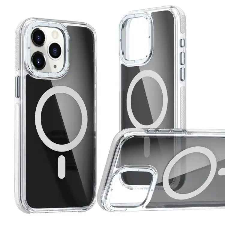 Magsafe Dual-Color Transparent Black Full Coverage Phone Case