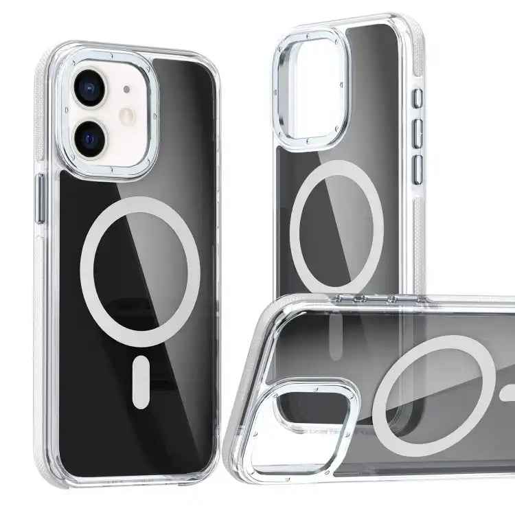 Magsafe Dual-Color Transparent Black Full Coverage Phone Case