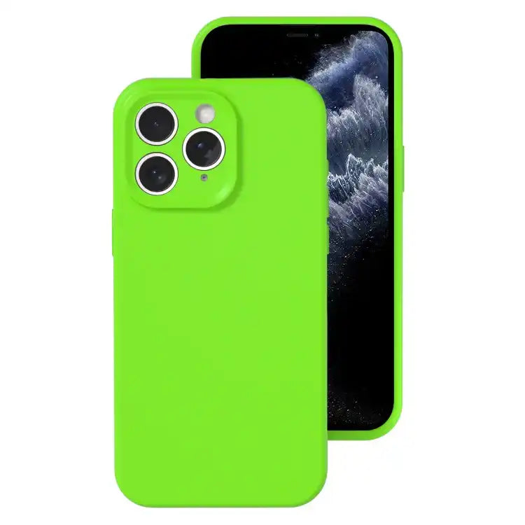 Precise Hole Liquid Silicone Jelly Color Full Coverage Phone Case