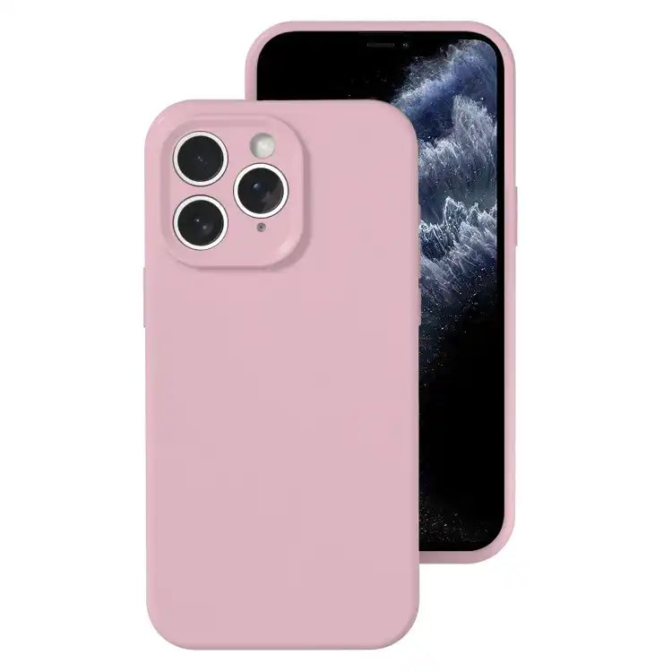 Precise Hole Liquid Silicone Jelly Color Full Coverage Phone Case