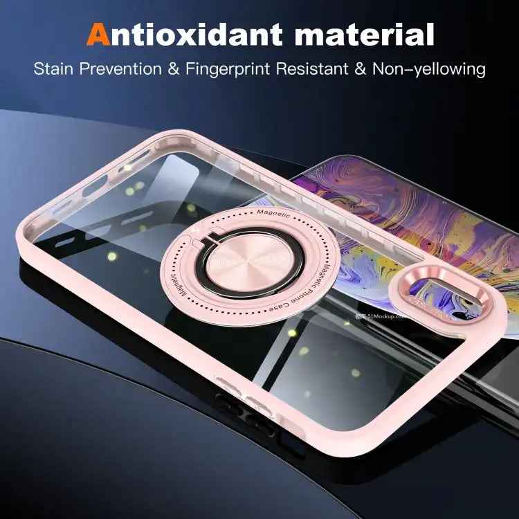 Magnetic Rotating Ring Holder Phone Case
