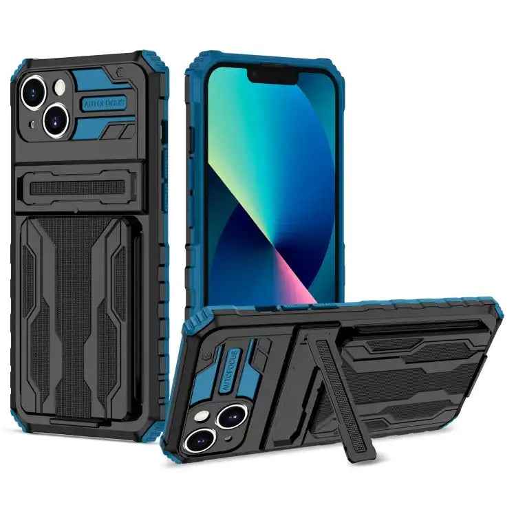 Kickstand Armor Card Wallet Phone Case