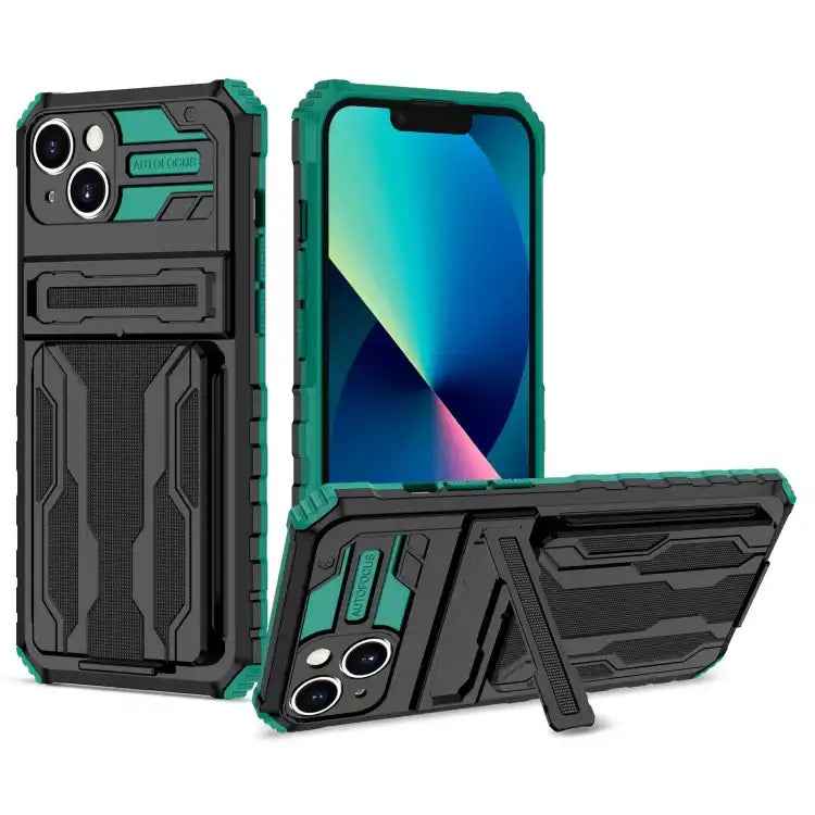 Kickstand Armor Card Wallet Phone Case
