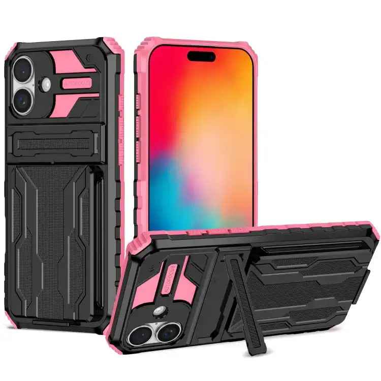 Kickstand Armor Card Wallet Phone Case