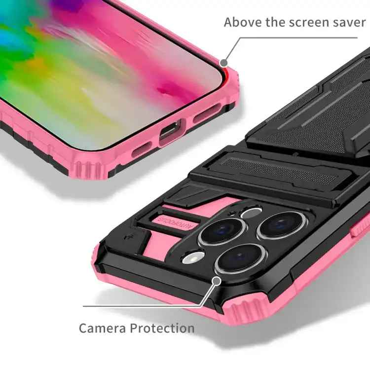 Kickstand Armor Card Wallet Phone Case