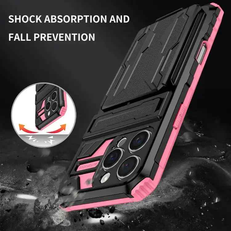 Kickstand Armor Card Wallet Phone Case