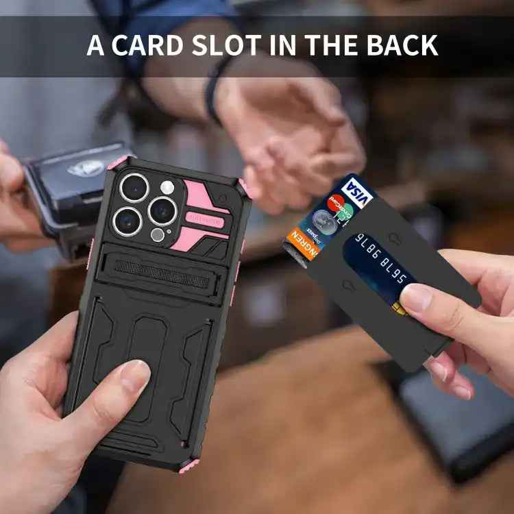 Kickstand Armor Card Wallet Phone Case