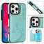 Double Buckle Butterfly Embossing PU Phone Case