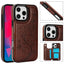 Double Buckle Butterfly Embossing PU Phone Case