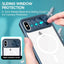 Clear Acrylic + PC + TPU MagSafe Lens Sliding Cover Full Coverage Phone Case