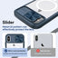 Clear Acrylic + PC + TPU MagSafe Lens Sliding Cover Full Coverage Phone Case