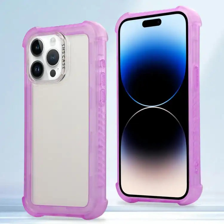 Transparent Matte TPU Hybrid PC 3-in-1 Phone Case