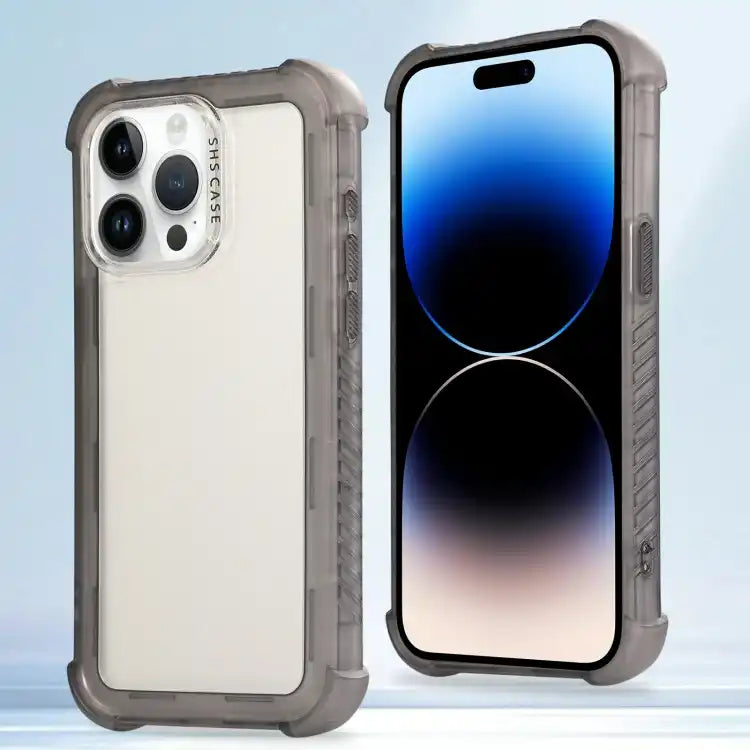 Transparent Matte TPU Hybrid PC 3-in-1 Phone Case