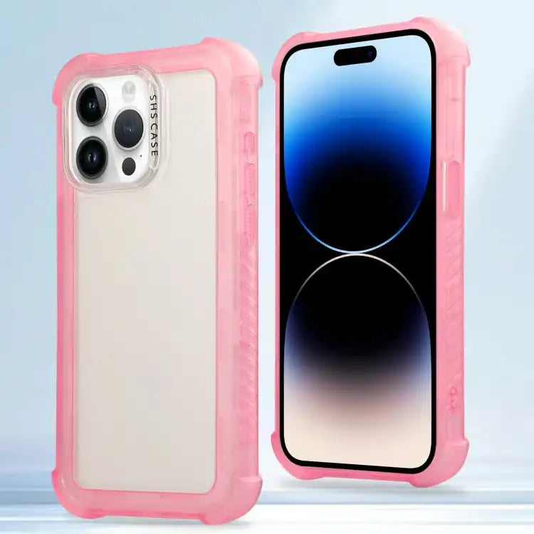 Transparent Matte TPU Hybrid PC 3-in-1 Phone Case