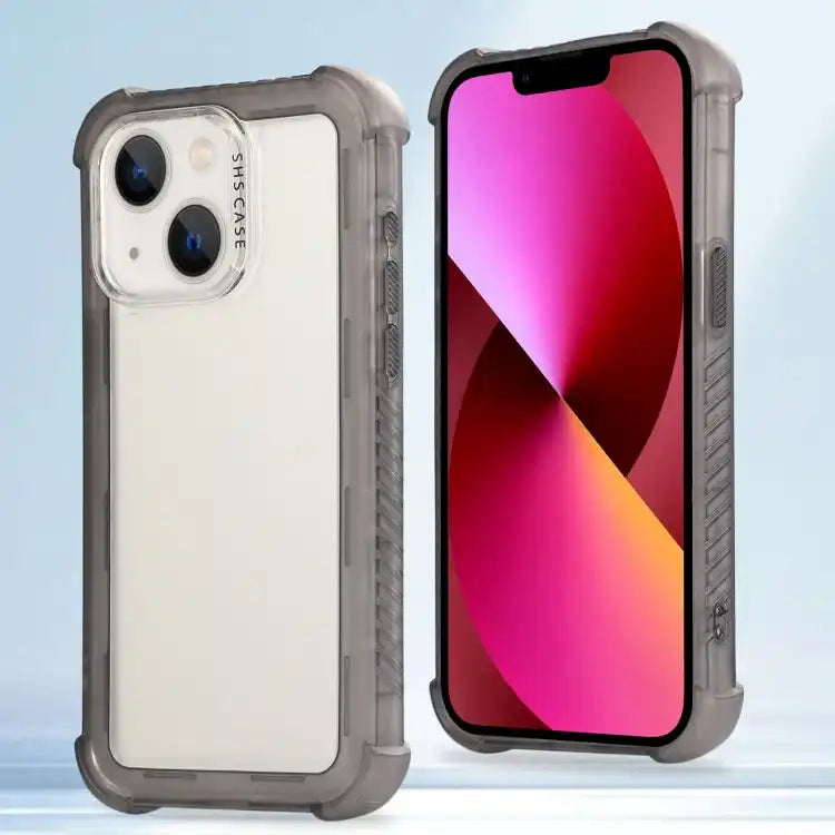 Transparent Matte TPU Hybrid PC 3-in-1 Phone Case